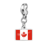Stainless Steel 10mm Country Flag Charms - 24 Options