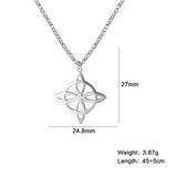 Stainless Steel Celtic Knot Necklace - 31 Options