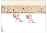 Stainless Steel Small Flat Back Animal Earrings - 20 Options
