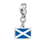 Stainless Steel 10mm Country Flag Charms - 24 Options