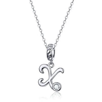 925 Sterling Silver Letter/Initial Necklace - 26 Options