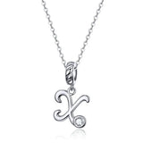 925 Sterling Silver Letter/Initial Necklace - 26 Options