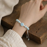 Fashion Light Blue Adjustable Ceramic Bracelet