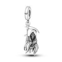 925 Sterling Silver Grim Reaper Charm