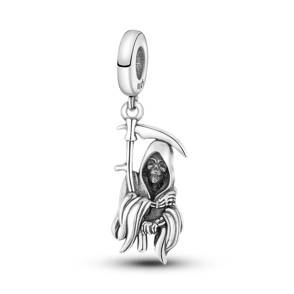 925 Sterling Silver Grim Reaper Charm