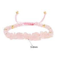 19cm Irregular Chip Stone Bracelet - 16 Options