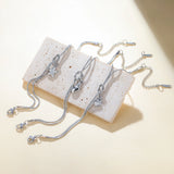 Stainless Steel Sea Themed Love Knot Snake Chain Bracelet - 2 Colours - 3 Options