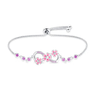 925 Sterling Silver Infinity Bolo Bracelet - 4 Options