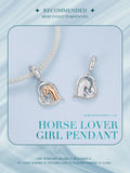 925 Sterling Silver Horse Heart Themed Charm - 3 Options