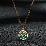 Stainless Steel Wave Necklace - 12 Options