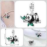 925 Sterling Silver Laying Panda Charm