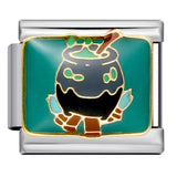 Stainless Steel Halloween Themed Italian Charm - 30 Options