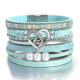 Fashion Multilayer Live Every Moment Leather Bracelet - 4 Colours