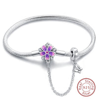 925 Sterling silver 17-20CM Charm Bracelet - Various Designs