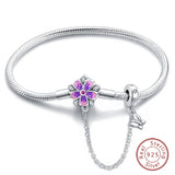 925 Sterling silver 17-20CM Charm Bracelet - Various Designs