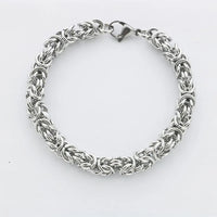 Hand-woven Stainless Steel Bracelet - 5 Designs - 7 Lengths