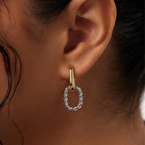 925 Sterling Silver Irregular Loop Earrings - 4 Options