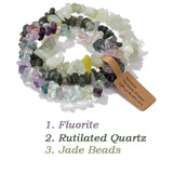 Fashion Irregular Natural Stone Bracelet Set - 16 Options