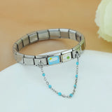 Stainless Steel Beaded Chain Italian Charm - 14 Options