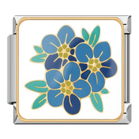 Forget Me Not Italian Charm