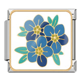 Forget Me Not Italian Charm