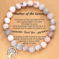 Family Tree Of Life Natural Stone Bracelet - 6 Options
