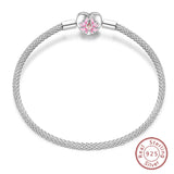 925 Sterling silver 17-20CM Charm Bracelet - Various Designs