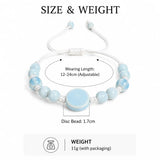 Fashion Light Blue Adjustable Ceramic Bracelet