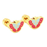 Stainless Steel Small Flat Back Animal Earrings - 20 Options