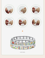 Stainless Steel Female Family Italian Charm