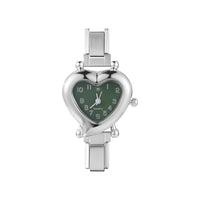 Stainless Steel 9MM Italian Charm Heart Watch - 13 Options