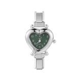 Stainless Steel 9MM Italian Charm Heart Watch - 13 Options