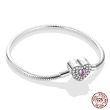 925 Sterling silver 17-20CM Charm Bracelet - Various Designs