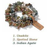 Fashion Irregular Natural Stone Bracelet Set - 16 Options