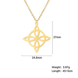 Stainless Steel Celtic Knot Necklace - 31 Options