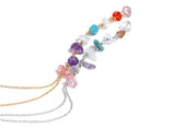 Stainless Steel Resin Chip Necklace - 2 Colours