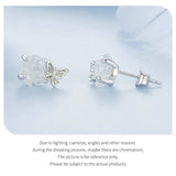 925 Sterling Silver Colour Changing Rose Stud Earrings