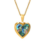 Stainless Steel Openable Heart Pendant - 4 Colours - 3 Sizes