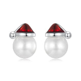 925 Sterling Silver Christmas Stud Earrings - 9 Options