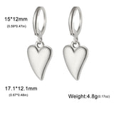 Stainless Steel Hoop Earrings - 2 Colours - 12 Designs