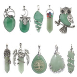 Fashion Green Aventurine Stone Pendant - 15 Options