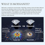 925 Sterling Silver Moissanite Eternity Ring - 4 Options