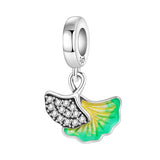925 Sterling Silver Flower/Leaf Themed Hanging Charm - 25 Options