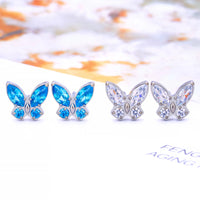 G23 Titanium Butterfly Stud Earrings - 5 Colours