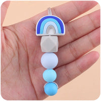 Food Grade Silicone Rainbow/Koala Bead Chew Necklace - 11 Options