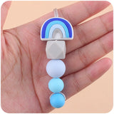 Food Grade Silicone Rainbow/Koala Bead Chew Necklace - 11 Options