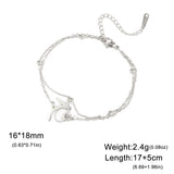 Stainless Steel Hummingbird Flower Bracelet - 6 Options