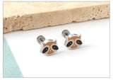 Stainless Steel Small Flat Back Animal Earrings - 20 Options