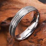 Unisex 6mm Brushed Stainless Steel Ring - 3 Colours