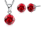 925 Sterling Silver Necklace/Earring Set - 16 Options